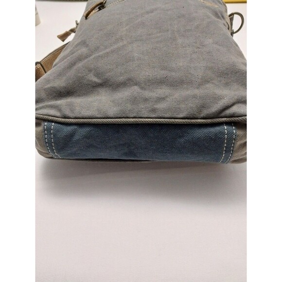 Myra Bag Blossom Print Upcycled Canvas & Leather Shoulder Bag - Picture 10 of 16